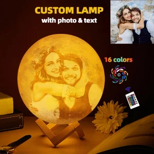 Luna – Lampe Lune Photo Personnalisée