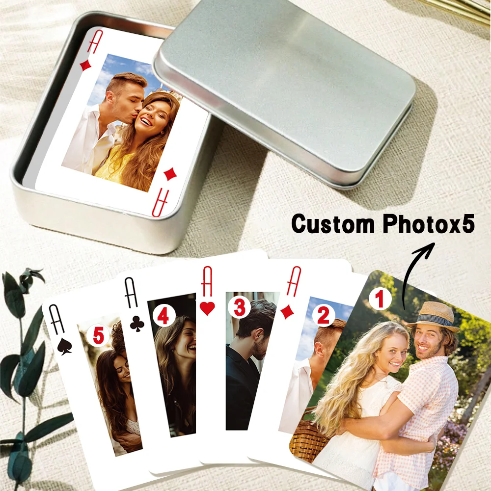 52 Souvenirs – Jeu de Cartes Photo Personnalisé