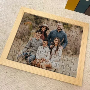 Mémoire – Puzzle Photo Personnalisé avec Cadre