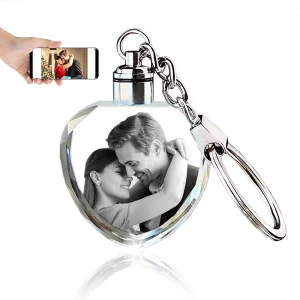 Cristal – Porte-Clé Photo Personnalisé